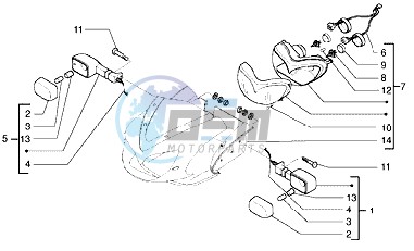 Front light-turn signal lamp