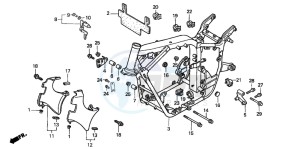 VT750CD3 drawing FRAME BODY