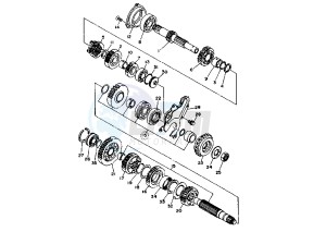 TDM 850 drawing TRANSMISSION