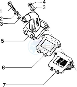 Eaglet automatic 50 drawing Carburettor support