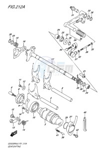 GSX-250 RA drawing GEAR SHIFTING