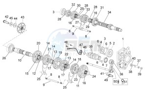 RSV 4 1000 4V SBK-FACTORY drawing Gear box