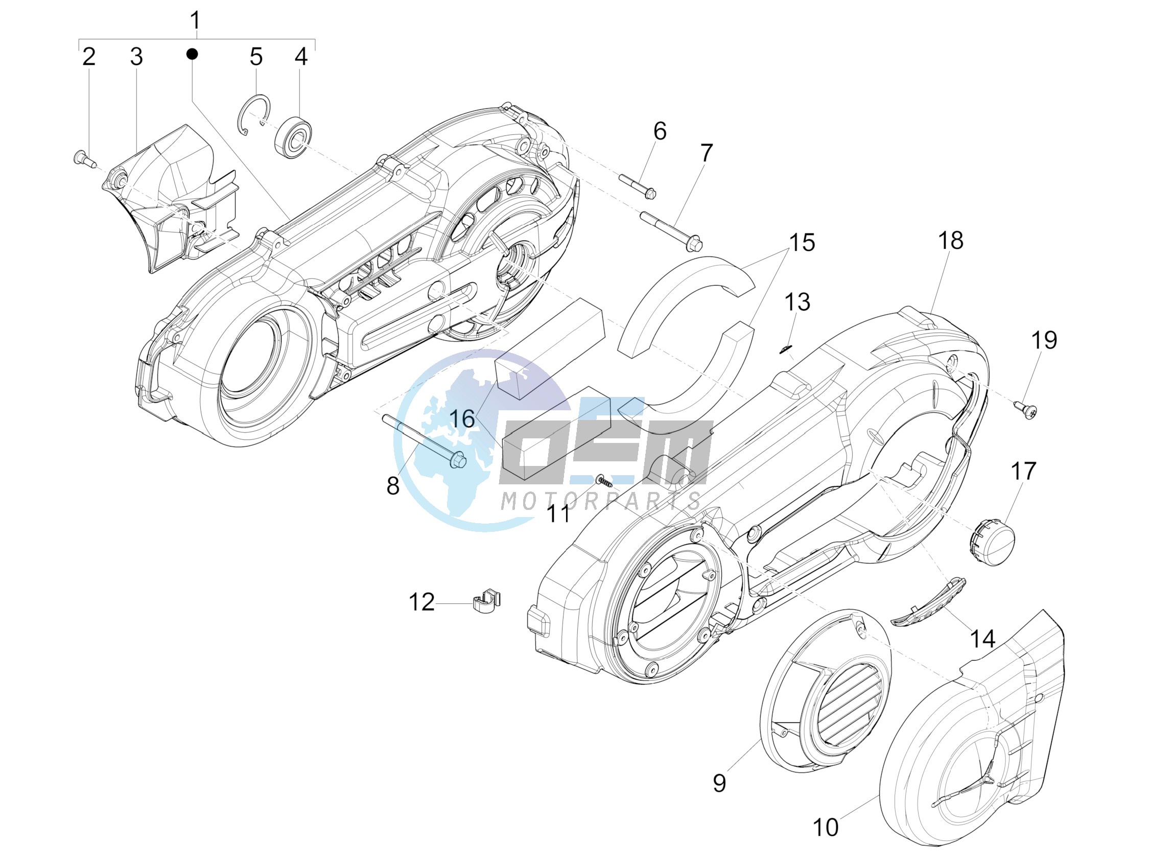 Crankcase cover - Crankcase cooling