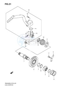 RMX450 drawing KICK STARTER