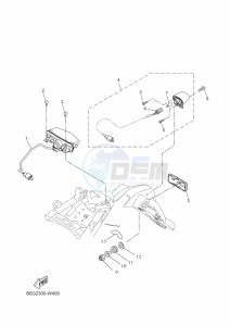 MT-125 MTN125-A (B6G3) drawing TAILLIGHT