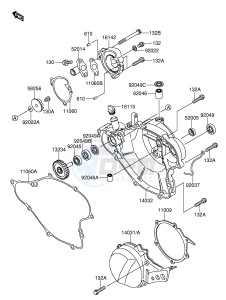 RM65 (E24) drawing ENGINE COVER