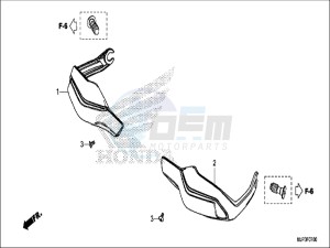 CRF1000DH 2ED - (2ED) drawing KNUCKLE GUARD