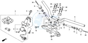 CB500 drawing HANDLE PIPE/TOP BRIDGE (1)