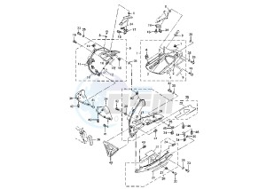 YZF R1 1000 drawing COWLING 2 MY01