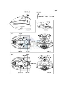 JET SKI ULTRA 250X JT1500B8F FR drawing Labels