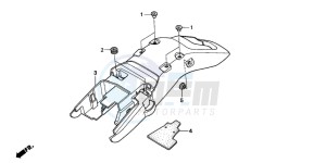 FX650 drawing REAR FENDER (1)