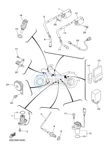 XVS1300CU XVS1300 CUSTOM (2SS1) drawing ELECTRICAL 1