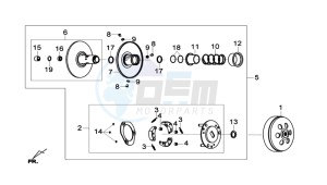 GTS 125I drawing DRIVE PULLEY