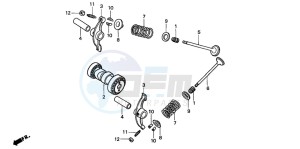 XR50R drawing CAMSHAFT/VALVE