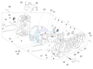 GTS 125 E4 ABS 4T SUPER (EMEA) drawing Crankcase