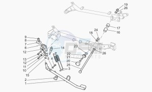 California 1100 Stone - Metal PI Special Sport/Al. PI drawing Lateral stand