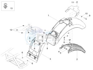 V7 III Stone 750 e4 (NAFTA) drawing Rear mudguard