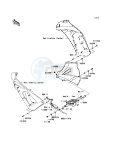 ER-6f ABS EX650B6F GB XX (EU ME A(FRICA) drawing Cowling Lowers