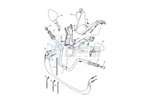 YP MAJESTY 250 drawing STEERING HANDLE -CABLE