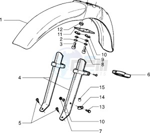 RK 50 drawing Front mudguard