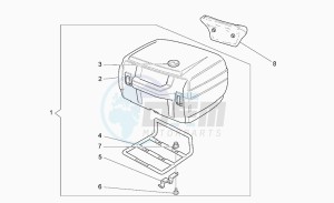 California 1100 Stone Stone drawing 40 l top box