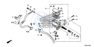 NC700DD INTEGRA E drawing RR. BRAKE MASTER CYLINDER