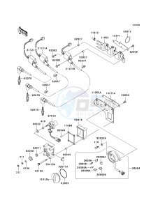 JH 1100 B [ULTRA 130] (B1-B4) [ULTRA 130] drawing IGNITION SYSTEM-- JH100-B3_B4- -