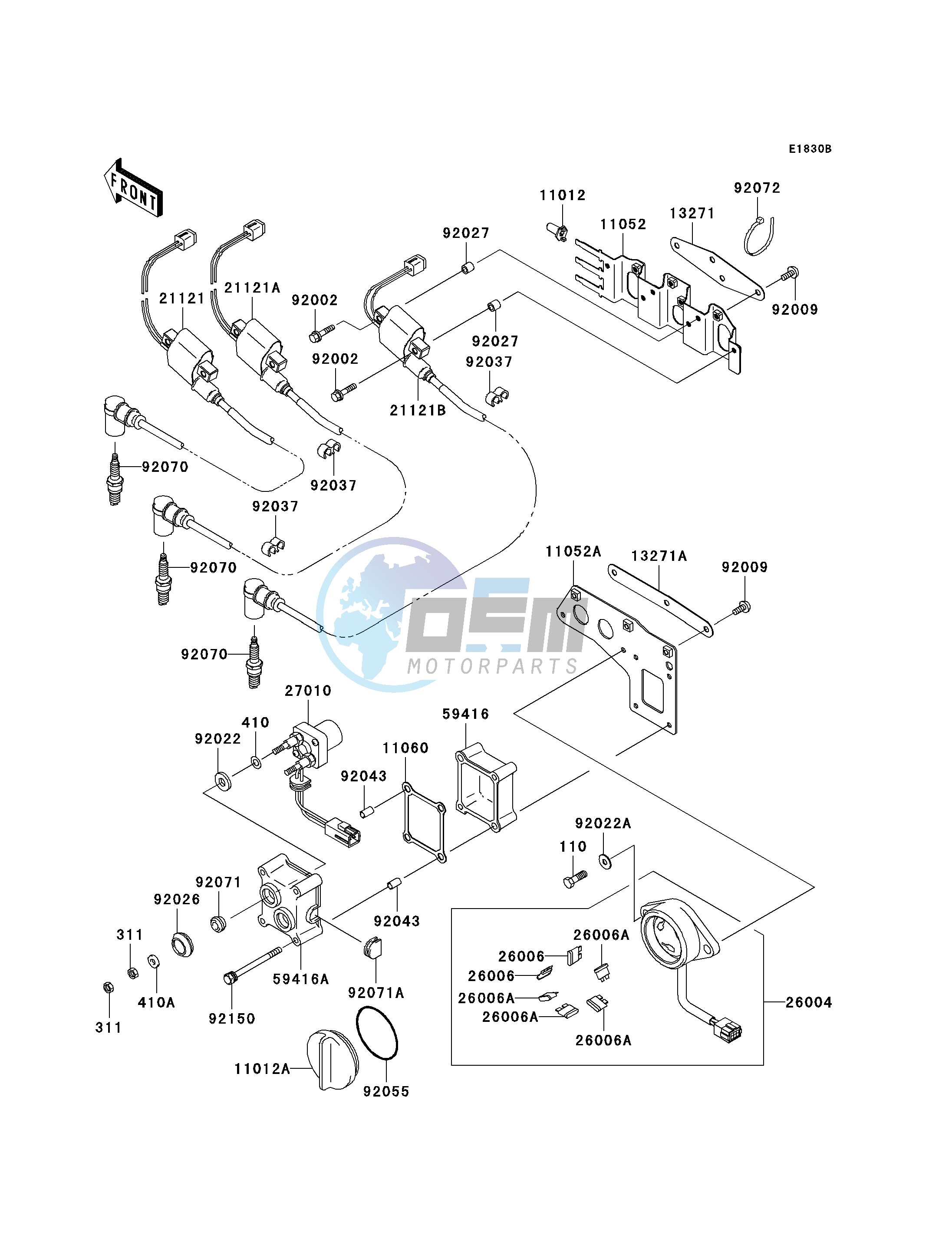 IGNITION SYSTEM-- JH100-B3_B4- -