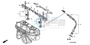 CBR600RRA Korea - (KO / ABS) drawing FUEL INJECTOR