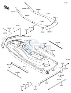 JET SKI ULTRA 310R JT1500NJF EU drawing Pads