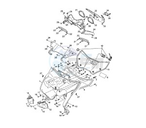 YP R X-MAX SPORT 250 drawing LEG SHIELD