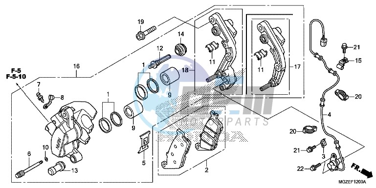 FRONT BRAKE CALIPER