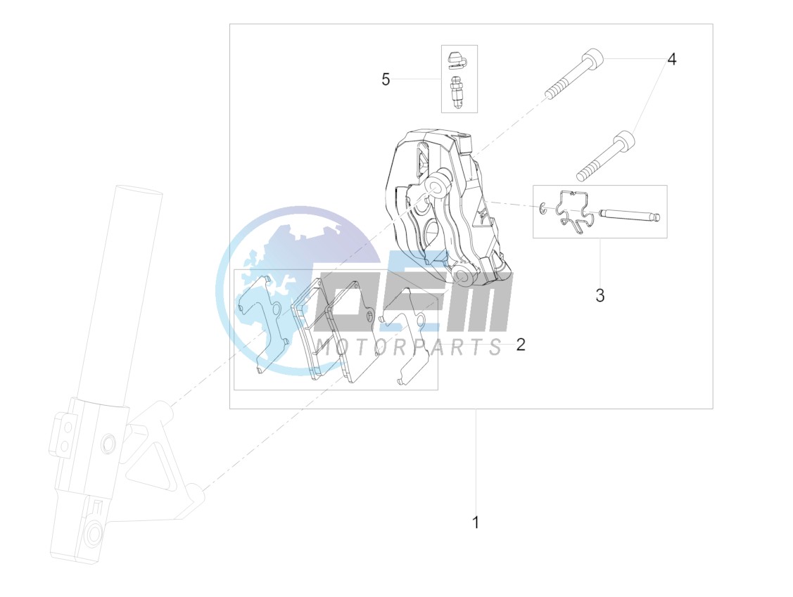 Front brake caliper