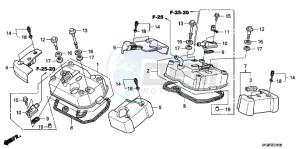 VT750SB drawing CYLINDER HEAD COVER