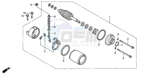 CBR600F4 drawing STARTING MOTOR