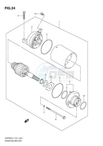 GSF650 (E21) Bandit drawing STARTING MOTOR