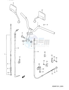 AD50 (E41) drawing HANDLE BAR (MODEL K E6)