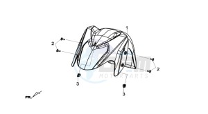 JOYMAX 125I ABS drawing FRONT FENDER