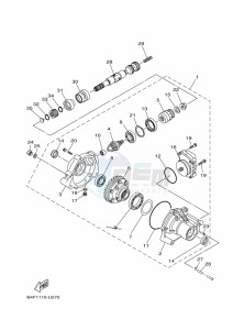 YFM700FWAD GRIZZLY 700 EPS (BLTS) drawing FRONT DIFFERENTIAL