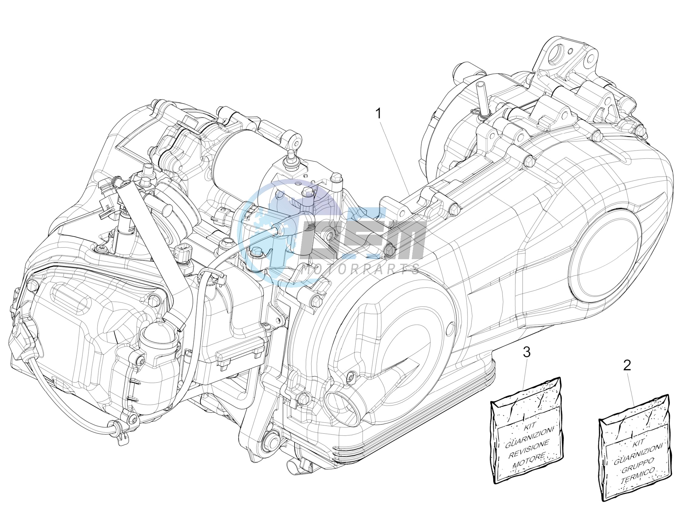 Engine, assembly