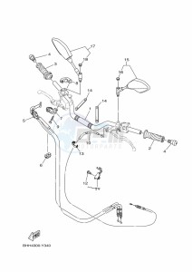 MT-07 MTN690 (BATS) drawing STEERING HANDLE & CABLE