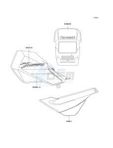 KL 250 G [SUPER SHERPA] (G4-G8 G8 CAN ONLY) [SUPER SHERPA] drawing DECALS-- KL250-G4_G5- -