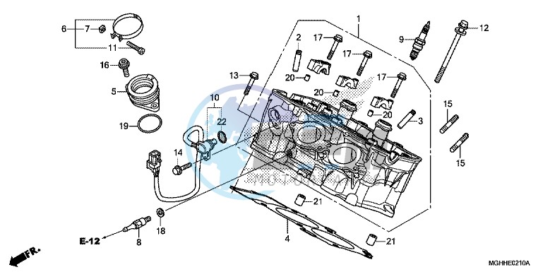 CYLINDER HEAD (REAR)