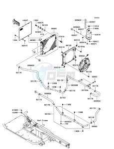 MULE 3010 DIESEL 4x4 KAF950D8F EU drawing Radiator