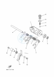 YFM450FWB YFM45KDHK (BJ5C) drawing SHIFT CAM & FORK