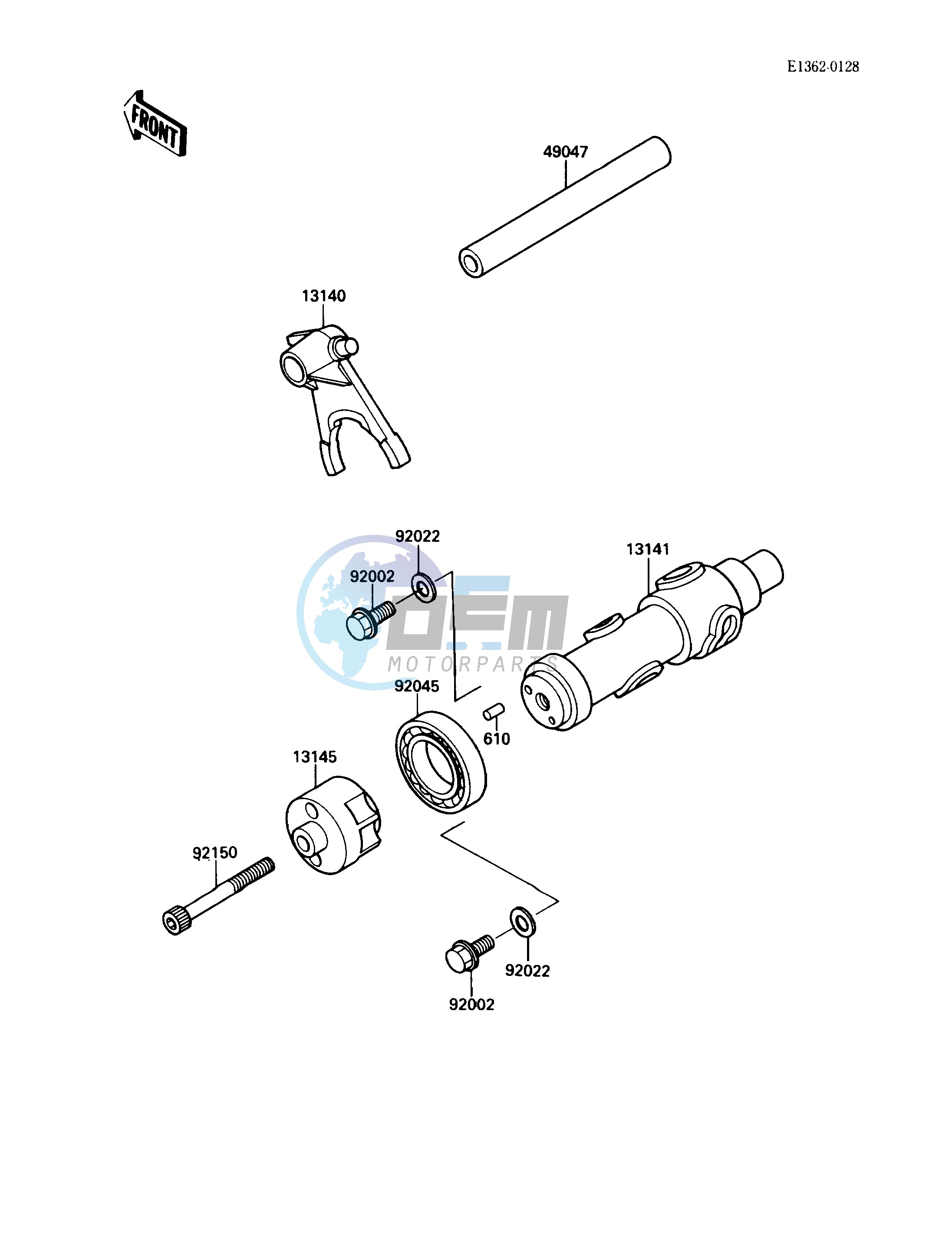 GEAR CHANGE DRUM_SHIFT FORK-- S- --- 003436-- -