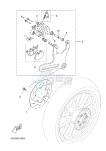 YZF-R125 R125 (5D7K 5D7K 5D7K) drawing REAR BRAKE CALIPER