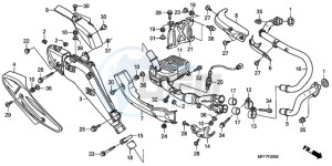 XL700VA9 UK - (E / ABS MKH SPC) drawing EXHAUST MUFFLER