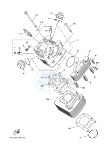 XTZ125E (1SB1) drawing CYLINDER