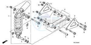 CBR1000RR9 France - (F / CMF MME REP) drawing REAR CUSHION